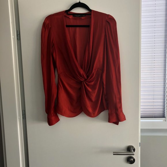 IRIS Ladies Long Sleeve Burnt Orange  SIZE SMALL DRESSSHIRT - LIKE NEW - Picture 8 of 8